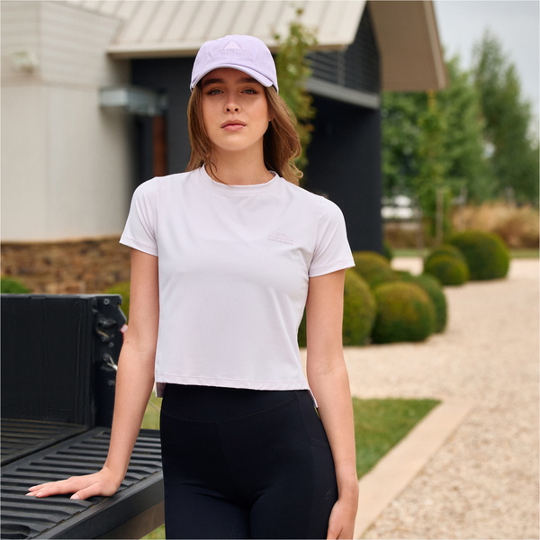 2026 WeatherBeeta Mujer Relajada Recortada Copper UV Camiseta De Manga Corta 1029996001 - Lavender Mist
